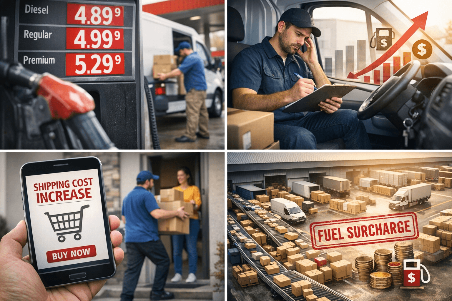 Impact of rising fuel costs on deliveries