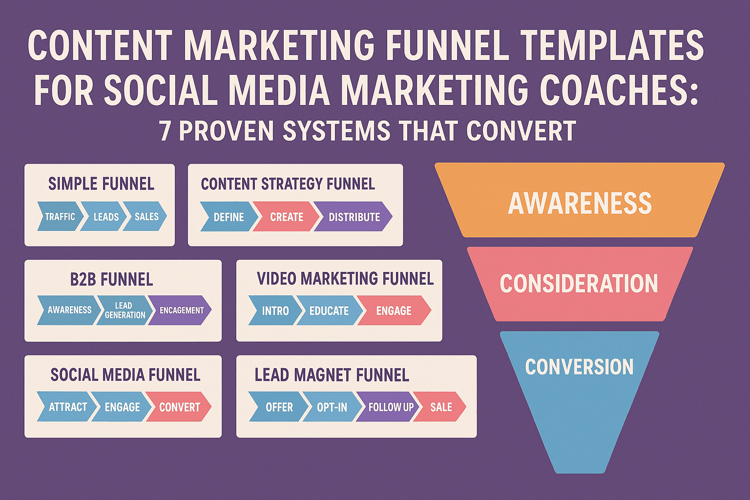 Content Marketing Funnel Templates for Social Media Marketing Coaches: 7 Proven Systems That Convert