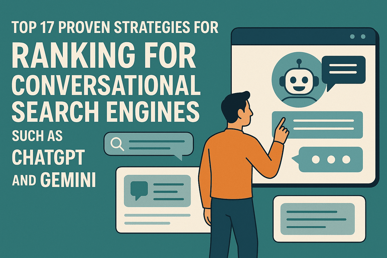 Top 17 Proven Strategies for Ranking for Conversational Search Engines such as chatGPT and Gemini